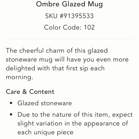 Anthropologie NWT Gorgeous OMBRE Glazed Mug Morning Coffee in Mint - Picture 3 of 8